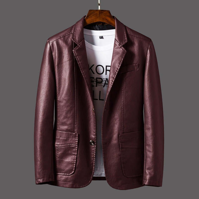 Alessandro Verdi Leather Blazer