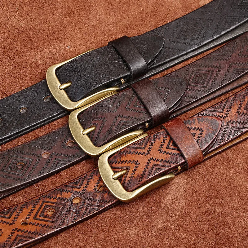 TRIBAL LEATHER BELT