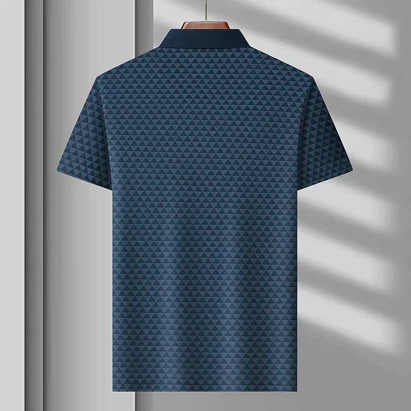 GLACIER GRID POLO SHIRT